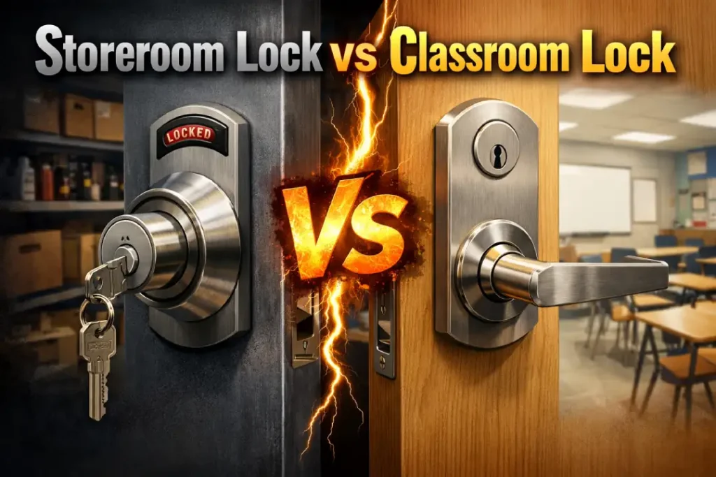 Storeroom Lock vs Classroom Lock